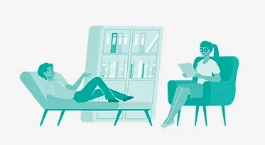 Ilustración: terapia para adultos