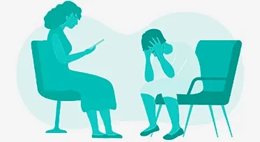 Ilustración: terapia para adolescentes