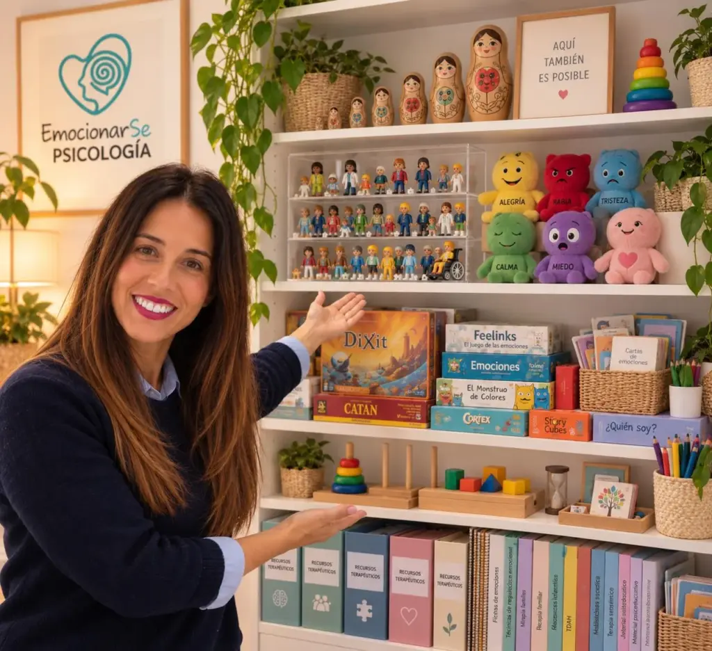 Materiales y recursos terapéuticos en la consulta de Arancha Clares